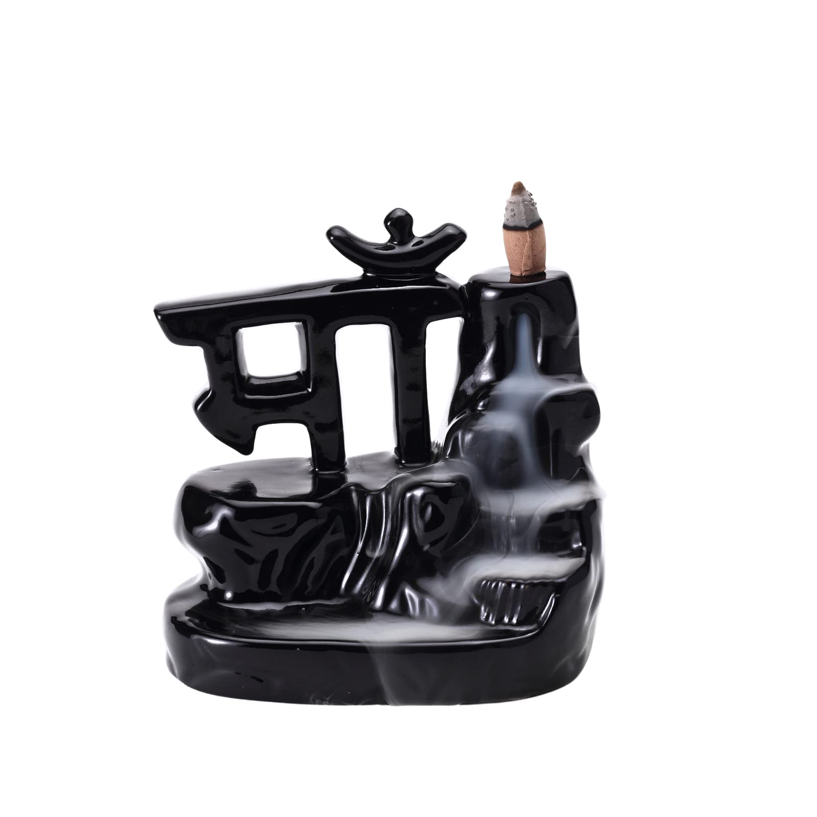 Bodhi House Ceramic Premium Tabletop Maa Figurine Smoke Fountain, Backflow Incense Holder with 20 Cones, Dhoop Waterfall Stand Yoga Aromatherapy Ornament, Idol for Home Decoration and Gifting (B0BL13C3KG) Amazon Price History, Amazon Price Tracker