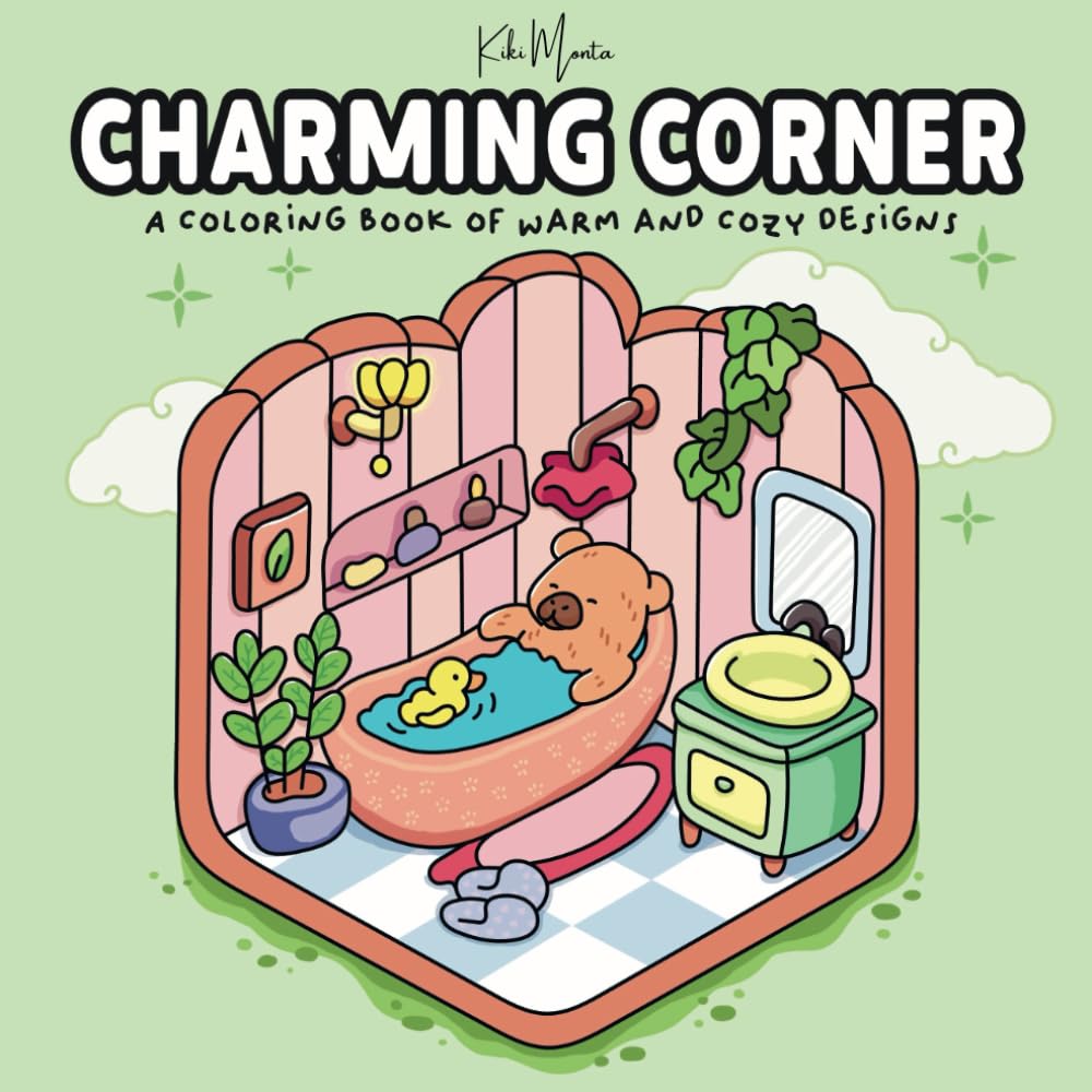 Charming Corner: A Coloring Book of Warm and Cozy Designs
