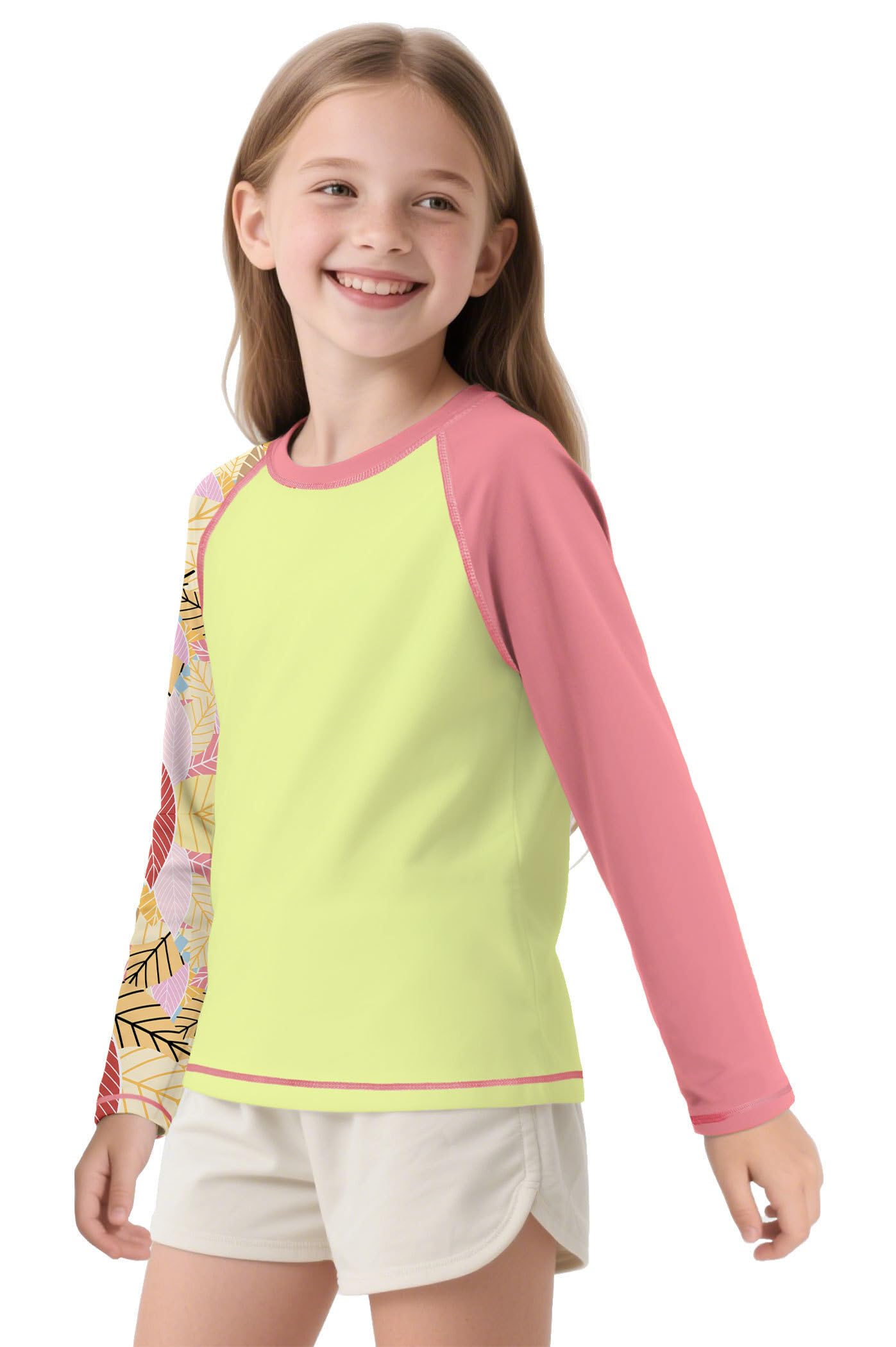 ANGEL CITIZ Jungen Kurzarm Rundhals Badeshirt UV Kinder Rashguard UPF 50+ Schwimmshirt Kinder 125-155