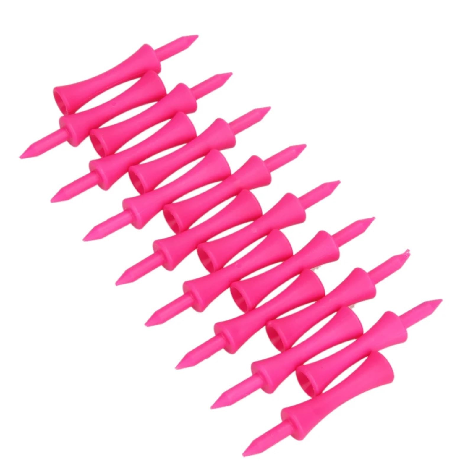 Golf Tee 100 Stücke Rosa Kunststoff Castle Step Grad Golf-Tees bis Höhe Outdoor-Training Golf Nägel 39mm FüR Einen Idealen Abschlag