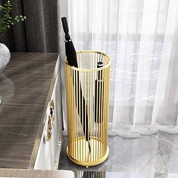 傘立て 傘ラック ラグジュアリー 高級 シンプル 玄関 ロビー インテリア 金 Amazon｜傘立て 北欧の軽い高級鍛造鉄傘スタンド、ホームホテル