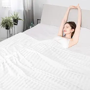 Elegear Revolutionary Cooling Blanket Twin, Absorbs Heat to Keep Body Cool for Night Sweats, Double Sided Arc-Chill3.0 Cool Fiber Q-Max>0.5, Lightweight Summer Cold Blankets Sleeping 59" x 79"
