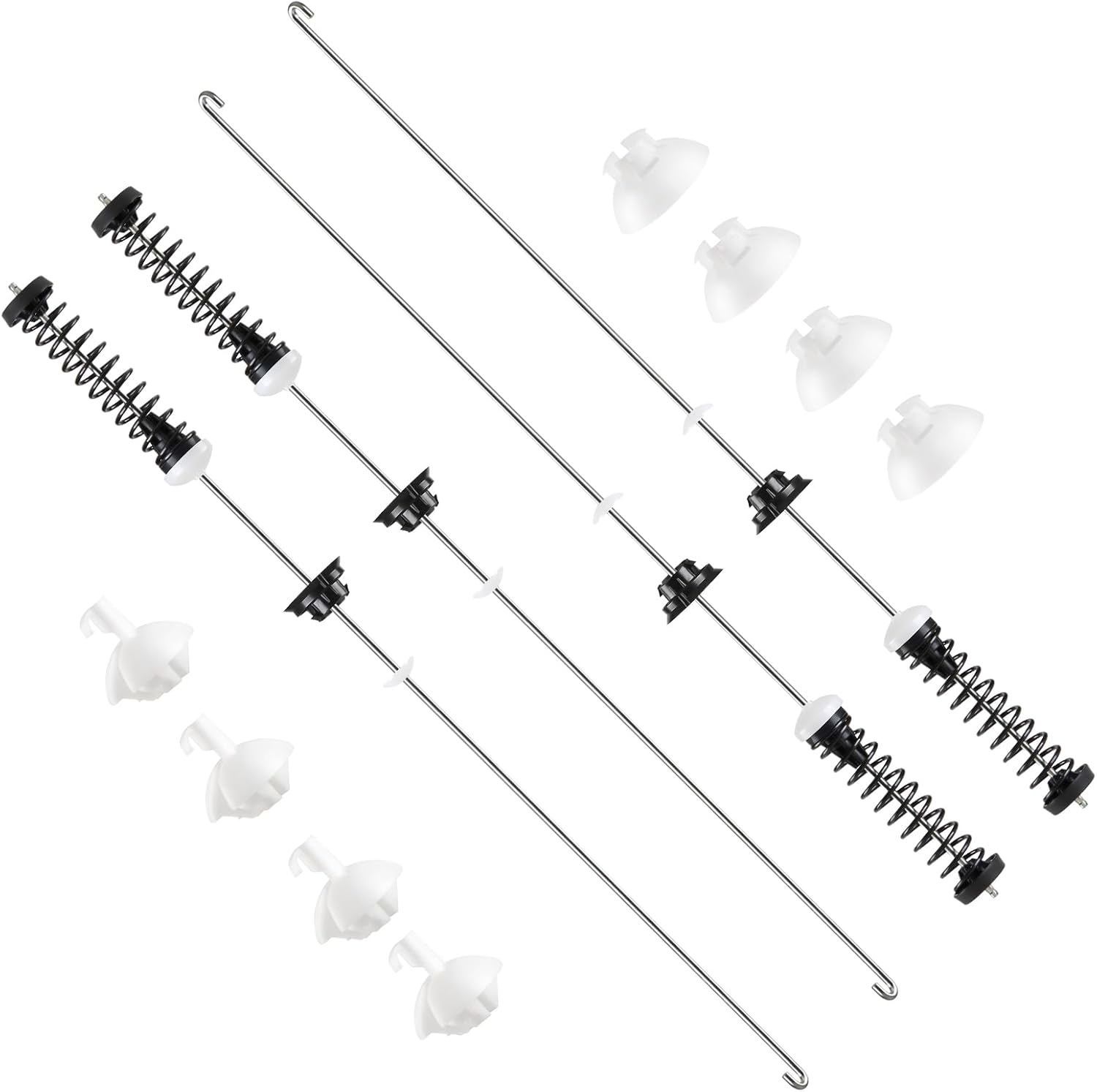 Upgraded W11400156 W11187091 2026 Washer Suspension Rod Kit 4pcs Compatible with Whirlpool Maytag Kenmore Crosley Washer, Replacement Part 4962542 AP6976426 PS12731247 EAP12731247 PD00065760