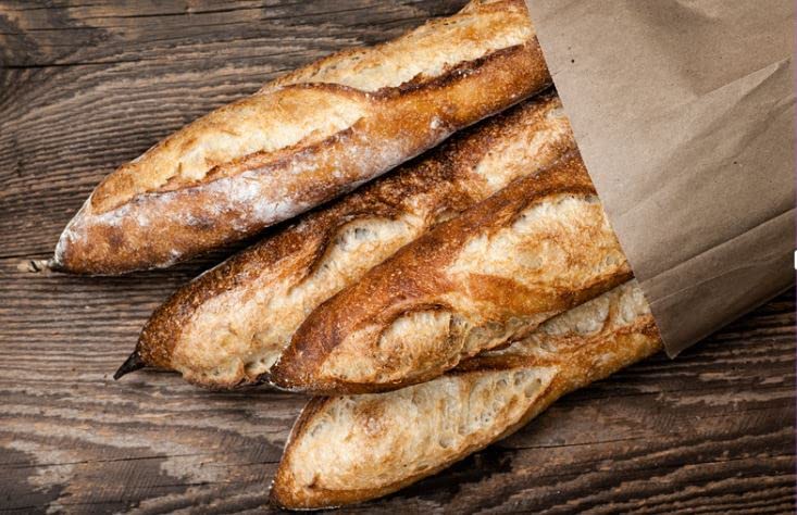 BALSAT Bolsa Papel Kraft Panaderia Varios Tamaños, Impresa con estampado Generico de Panaderia, Bolsas para panaderia (18x51 cm (2 Barras normales) x 1000 ud.)