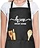 Tmsek Home Warming Gifts - Aprons for Women with Pockets Cooking Apron, New Home Gift Ideas Men Birthday Kitchen Chef Apron