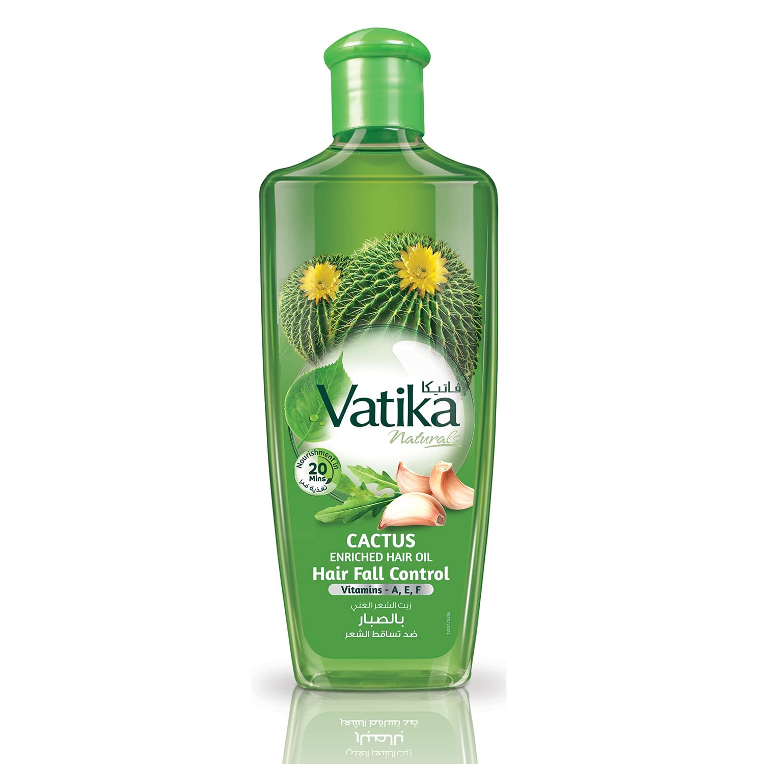 Vatika NaturalsCactus Enriched Hair Oil - Hair Fall Control & Strengthening - Nourishes Scalp & Roots - Reduces Breakage & Promotes Healthy, Thick Hair - for Stronger, Fuller Hair - 300ml