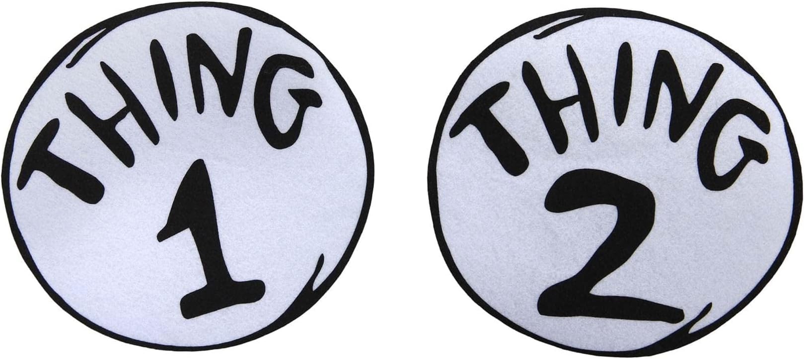 elope Dr. Seuss Thing 1 & Thing 2 Large 2 Piece Iron On Patch Set Standard