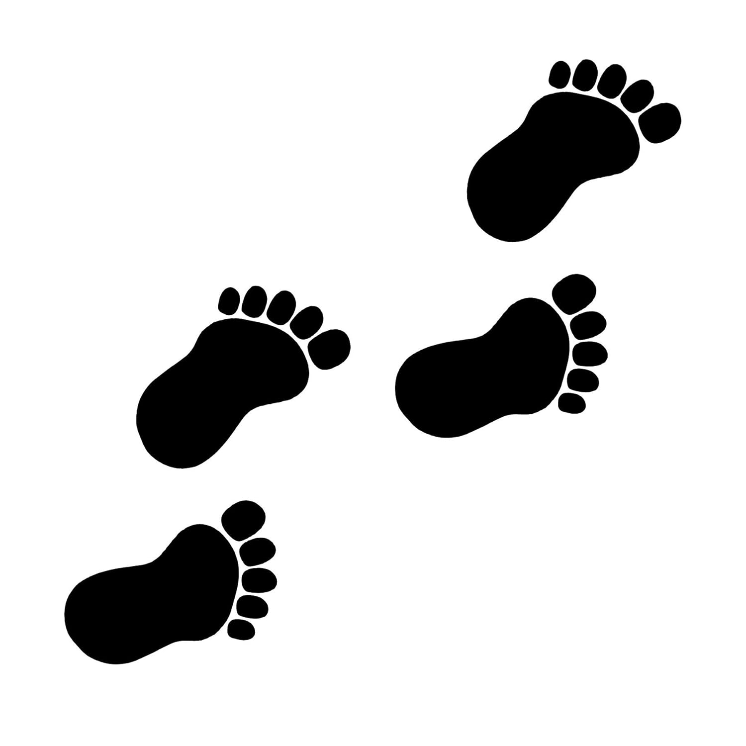 Vinyl Decal Art Sticker Baby Feet Foot Prints Walking for Car Truck