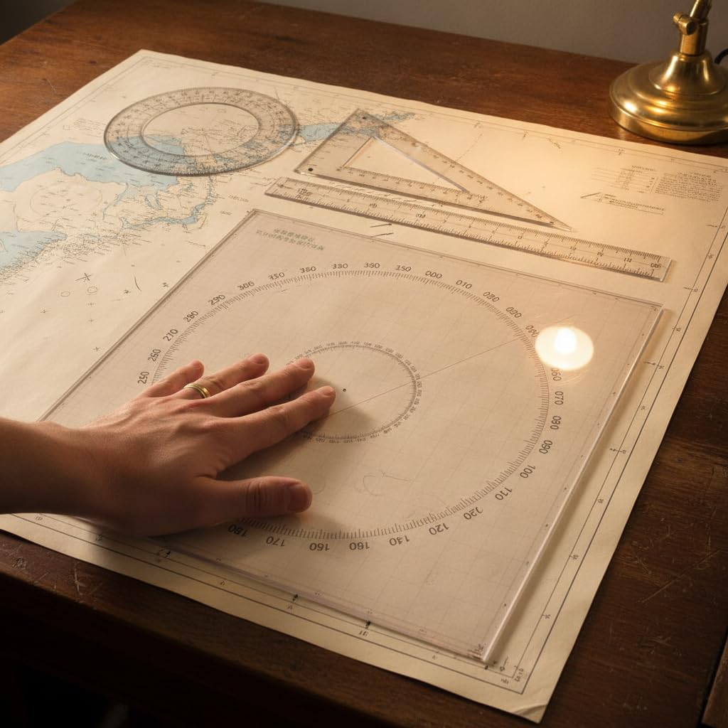 Ensemble Règles Navigation Traçage, Grande règle circulaire