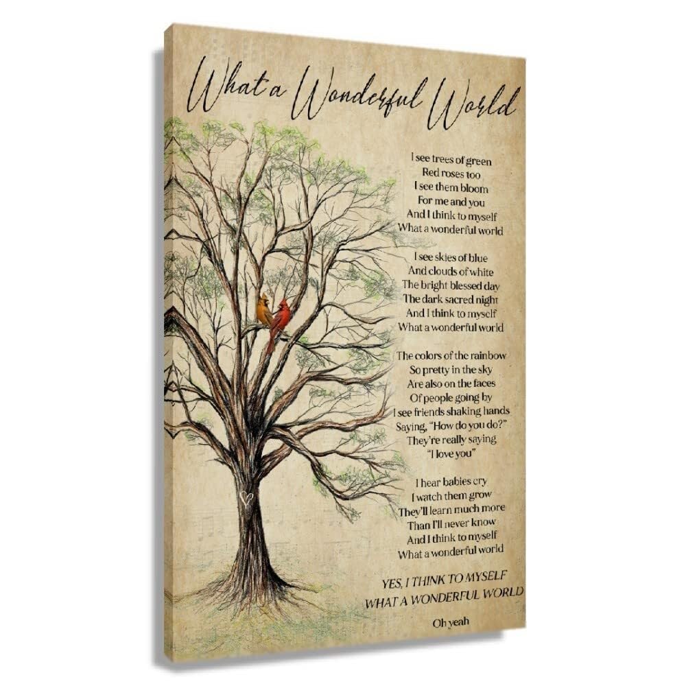 KCDFDVJFBM Grateful and Blessed Wall-Art, Inspirational Saying Canvas Print, Message Decor for Bedroom, Office(Framed,12x18inch(30x45cm))