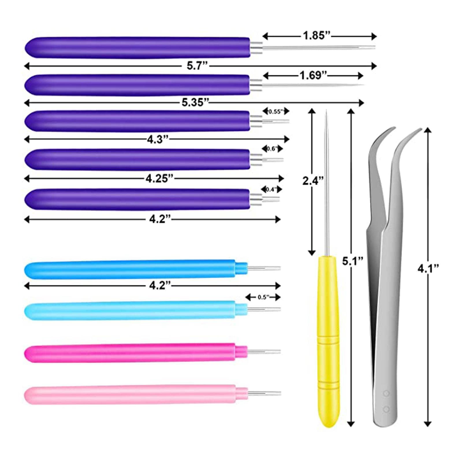 Juego de 10 herramientas ranuradas para filigranas, suministros de filigrana, herramientas de bricolaje para adultos, 16 piezas