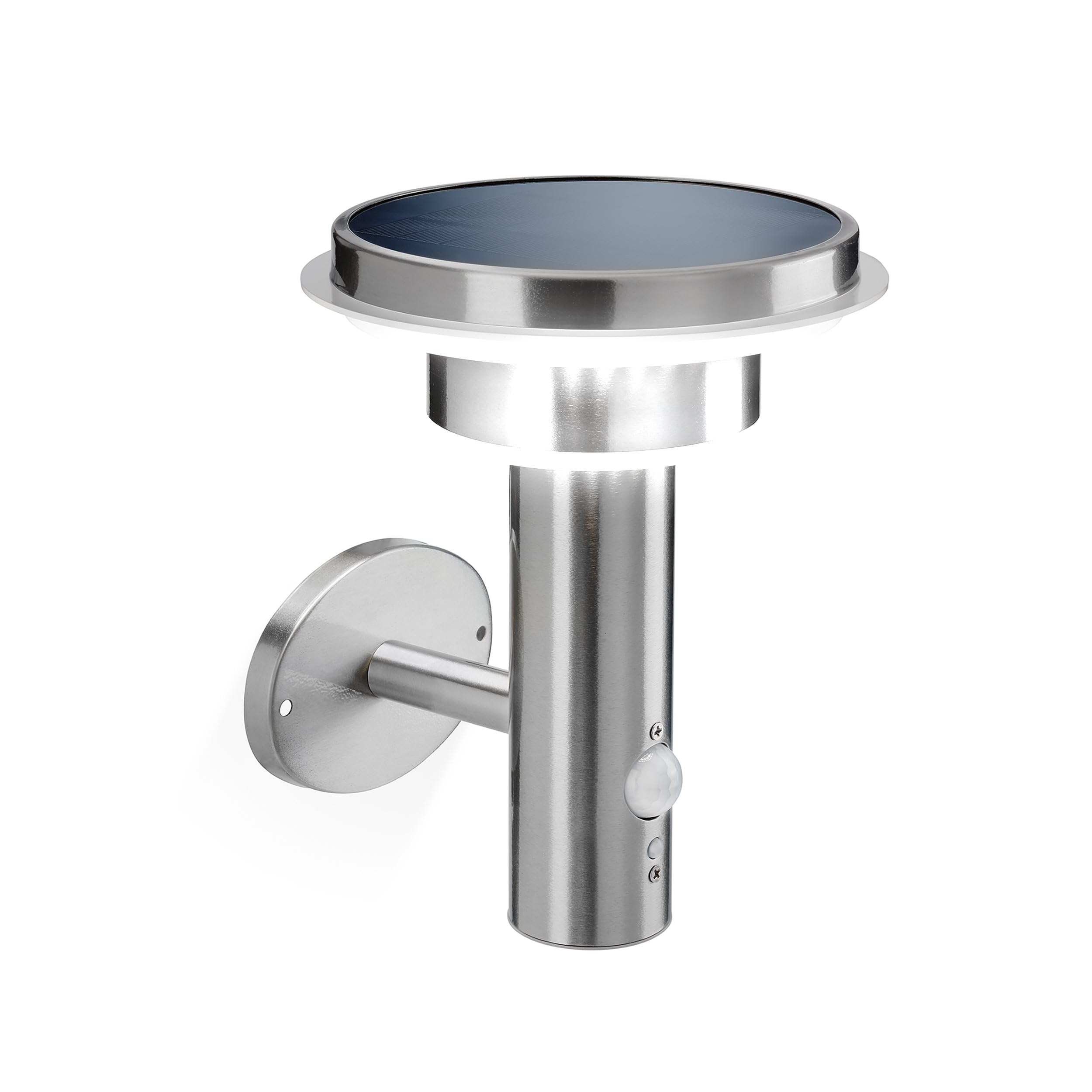 Esotec Solar Wandleuchte mit Bewegungsmelder TINI, 3 Modi, Edelstahl 102595