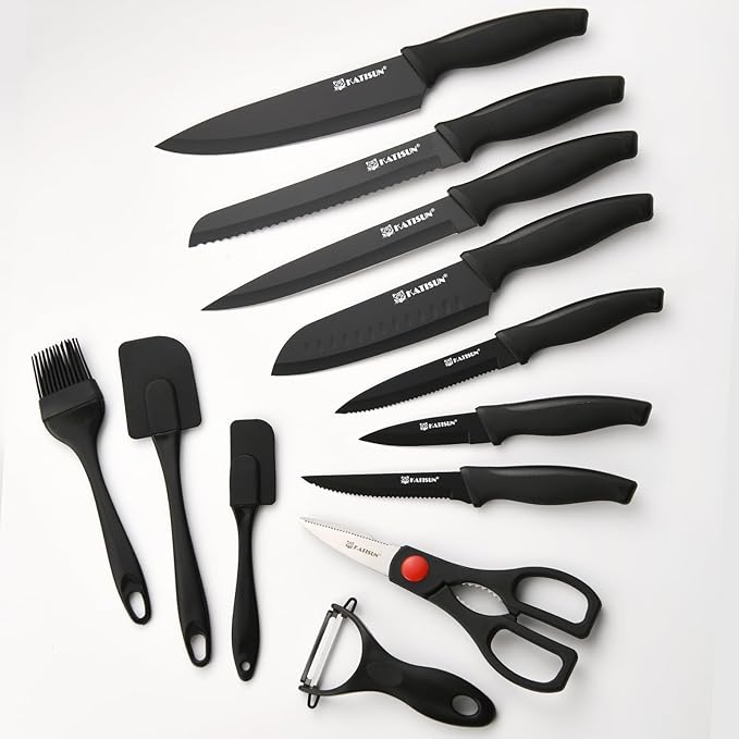 Set Cuchillos Cocina 19 Piezas Acero Inoxidable Base miniatura 6