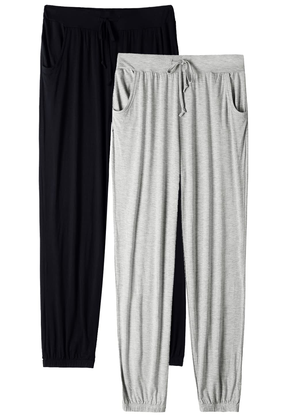 vislivin Schlafanzughose Damen Pyjamahosen Lang Freizeithose Stretch Yogahose Weiche Frauen Nachtwäsche Hosen