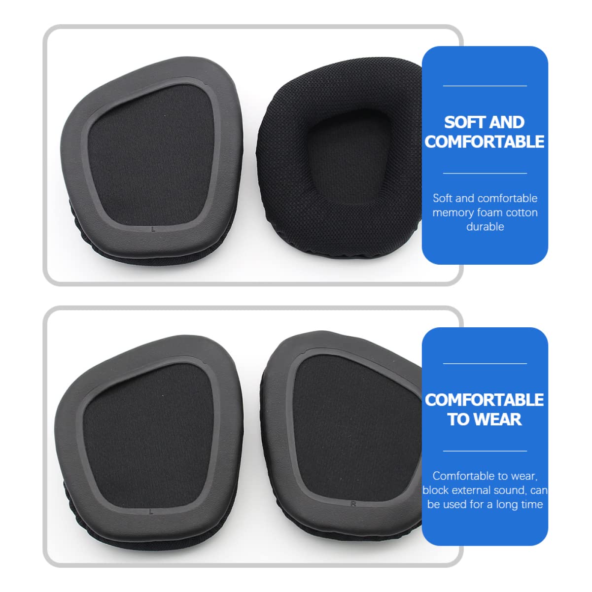 OSALADI Lot De 4 Paires De Coussinets Découteurs Antibruit en Mousse À Mémoire De Forme Confortables pour des Heures Découte