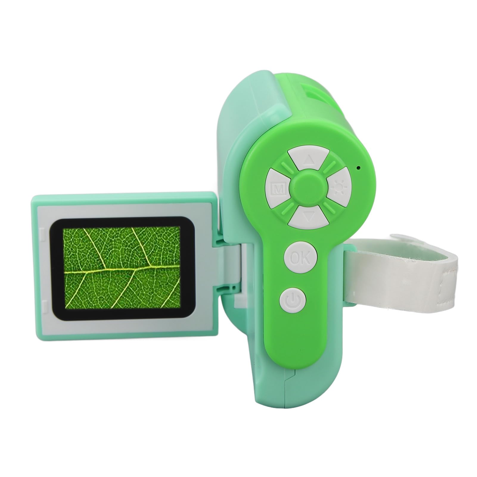 Microscopio Portatile, Microscopio Fotocamera con Ingrandimento 1000X, Porta USB, Video Fotografico 1080P con Portaoggetti per Compleanno (Verde)