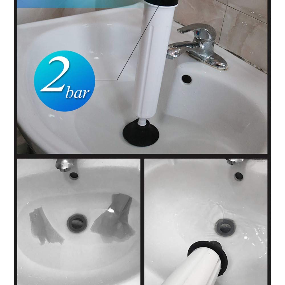 Deboucheur WC, Déboucheur de Toilettes, Déboucheur WC, Pression d'air Puissant, Déboucheur Canalisations Manuel avec Pompe, Nettoyer Les Cuisine Évier, Douch