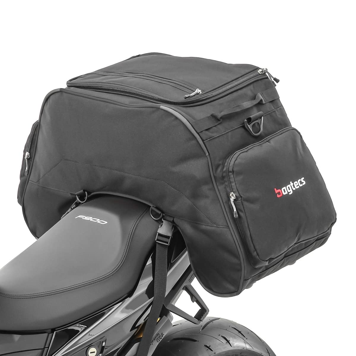 Motorrad Hecktasche Bagtecs CL62 Kompatibel mit Beifahrersitz 62 Liter Volumen schwarz
