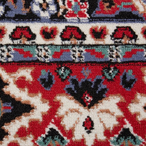 Home Dynamix 7069 Premium Sakarya Traditional Medallion Border Area Rug, Claret, 1'9 Inchx7'2 Inch Runner thumb #5