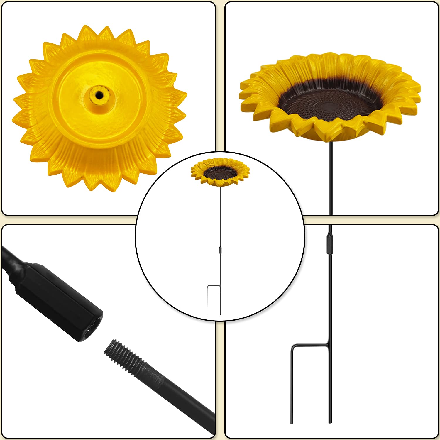 Bebedero para pájaros, Comedero for pájaros de Girasol Baños for for Exteriores