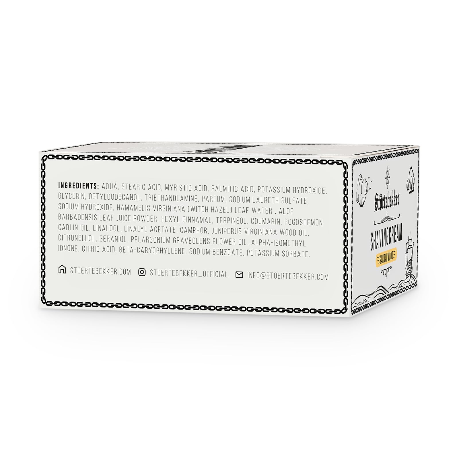 Störtebekker® Premium Rasiercreme Männer Sandelholz | Schutz & Pflege für alle Hauttypen | Rasierschaum Männer mit Aloe Vera | Sanfte & glatte Rasur ohne Hautirritationen | Bartpflege 200 ml