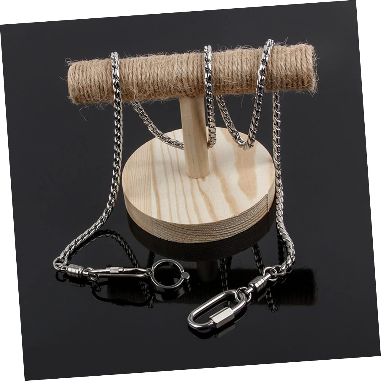 DOITOOL 2 Piezas De Tobillera para Pájaros Baño De Loros Tobillera De Acero Inoxidable Arnés para Periquito Anillo para Pie De Pájaro Anillo para De Pájaro Decoraciones para