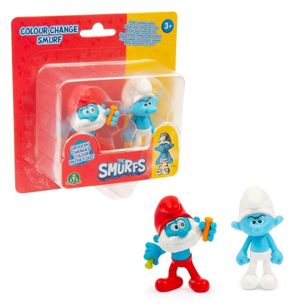 Amazon.com: PUF34000 Smurfs Color Changing Figures Pack of 2
