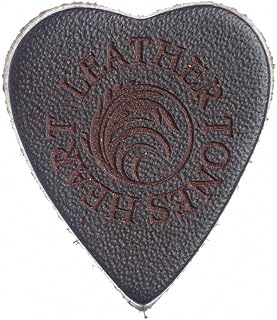 Leather Tones Heart LEAH-BRLE-1 Plectrum Ukulele Pick, Brown