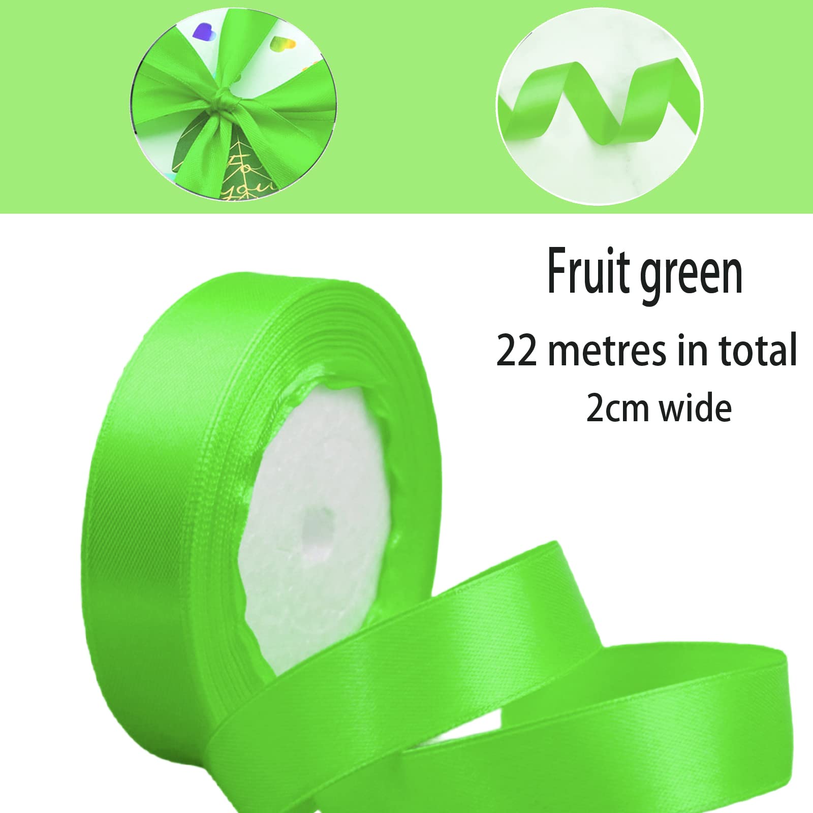 Ruban Satin 20mm X 23m, Ruban De Satin Bleu Royal Rubans Tissu Ruban Cadeau Emballage 2cm, Ruban Tissu Décoratif Pour Ballons, Noeud Noël, Fête, Décoration De Mariage, Anniversaire Valentin, Artisanat