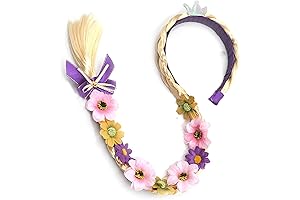 Enchanting Princess Rapunzel Wig and Tiara Set