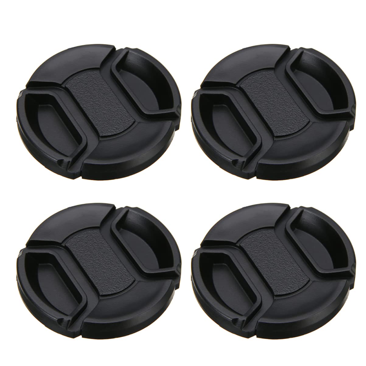 LAPYAPPE 4Pcs Splashproof Camera Lens Cover Snap Lens Protector for Lightweight Durable Design Provides Reliable Protection for Your Camera Lens