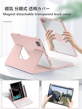 キーボード付きカバー Amazon | iPad mini7 (A17 Pro、2024)ケース キーボード付き磁気