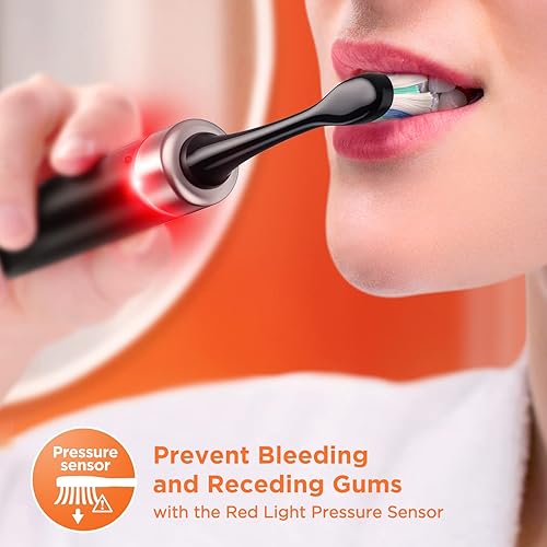 Miniatura 5 de Cepillo de dientes eléctrico para adultos cepillo de dientes blanqueador ultrasónico cepillo de dientes recargable aceptado por la ADA cepillo de