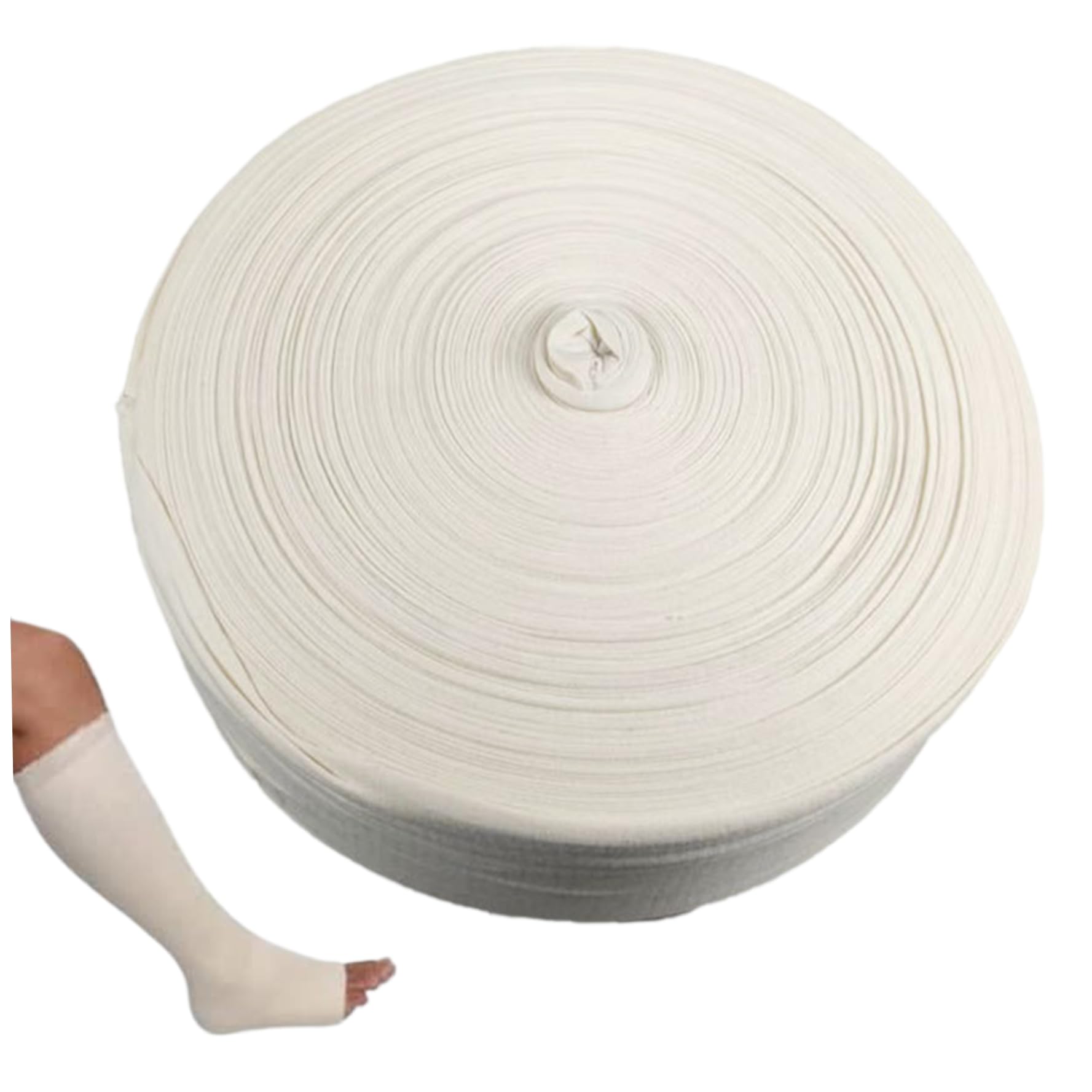 Vendaje de compresión 4.7inx32.8ft Vendaje Tubular con una Gasa Tubular de Corte elástica fácil de Usar para la Comodidad de