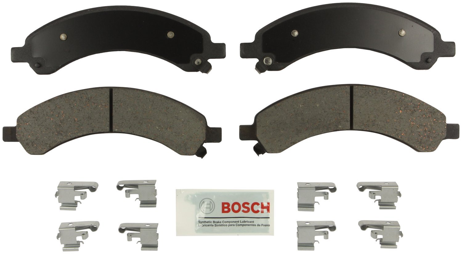 Bosch BE1324H Blue Disc Brake Pad Set with Hardware - FRONT — view 232