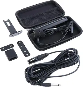 MERIGLARE Microfone com Fio para Instrumentos Musicais, Clipe para Gravação de Performances, 3 Pinos para Cajon