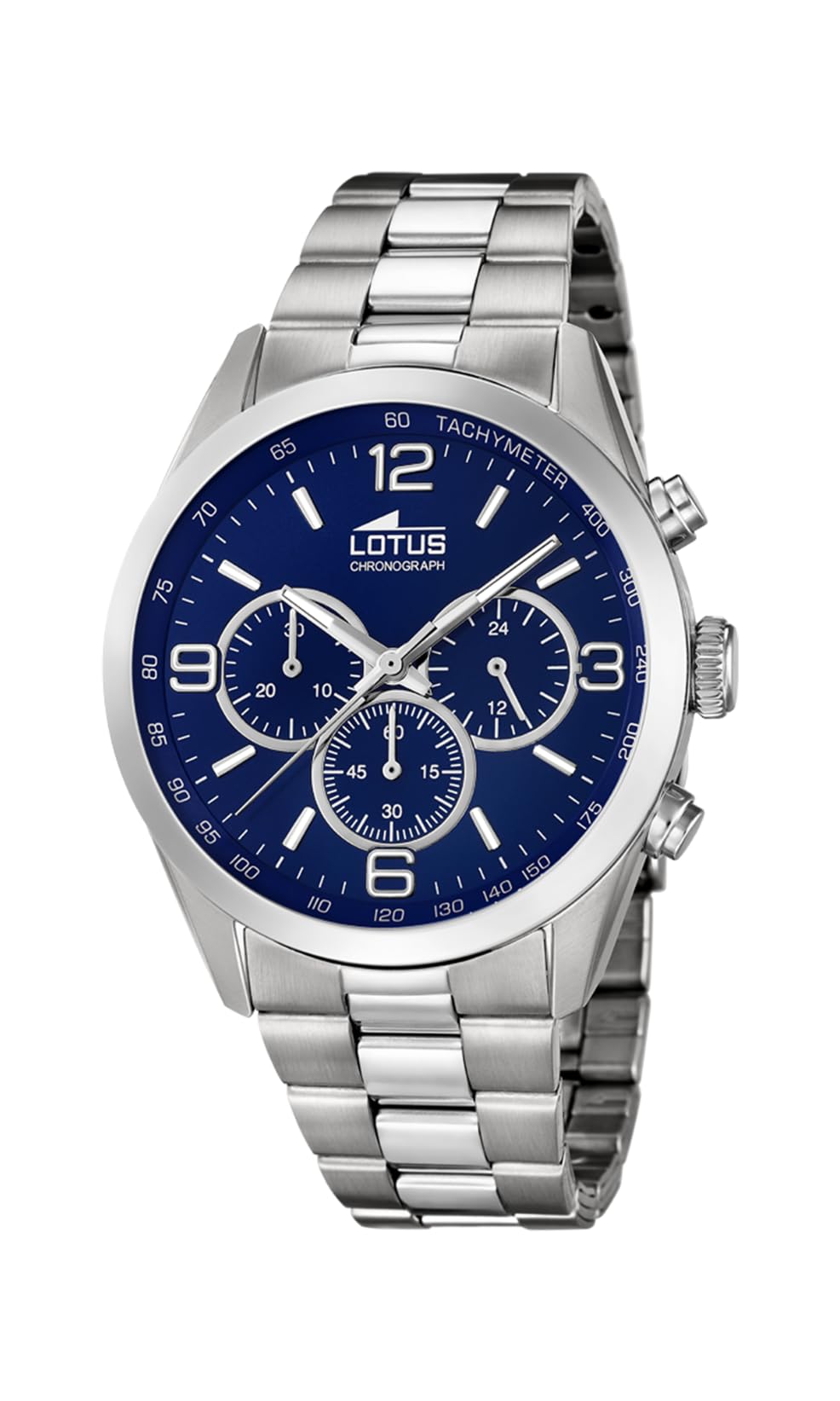 LOTUS Homme Analogique-Numérique Quartz Montre avec Bracelet en Acier Inoxydable