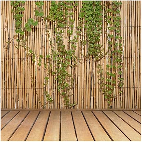 Backyard X-Scapes Jumbo Reed Bamboo Screen Fencing Privacy Fence Backyard Divider Decorative Reed Garden Fencing Natural Finish 6 ft H x 16 ft L, (20-BR6) Cover
