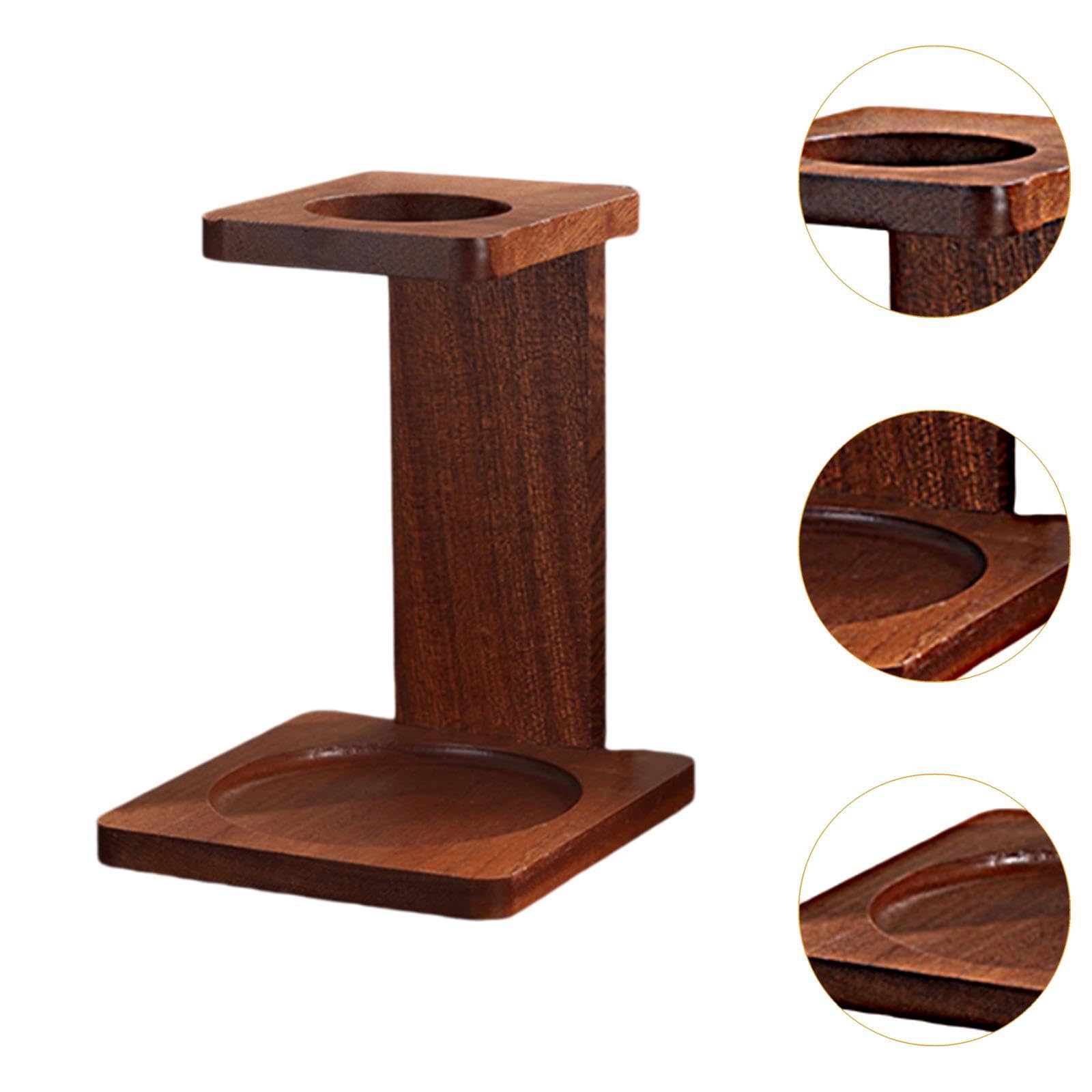 Soporte para Café Porta Filtros de Madera Bandeja para Filtro Soporte para Dripper Estante Organizador Material Natural de Madera Adecuado para Regalo, Style B, tal como se describe