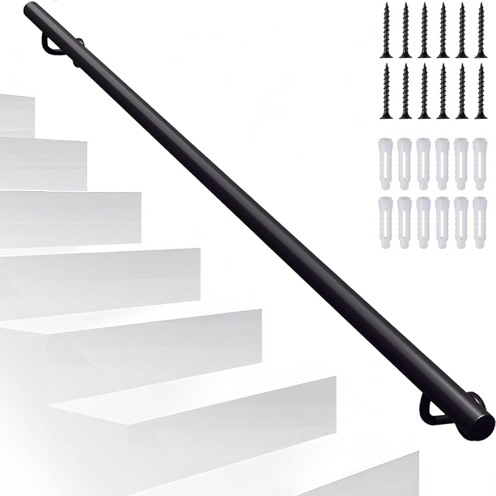 Rambarde d'escalier haut de gamme 540cm avec fixation murale