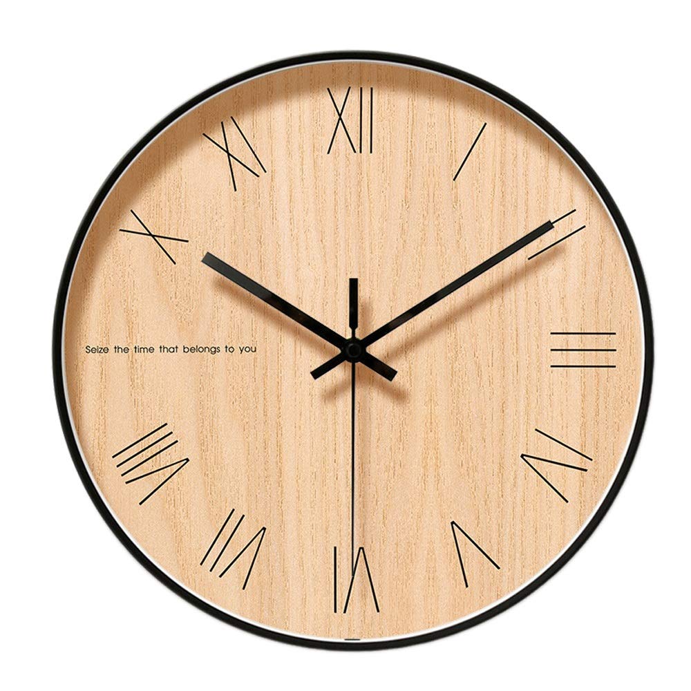 Horloge murale à motifs en bois WTL pour sublimer votre cuisine