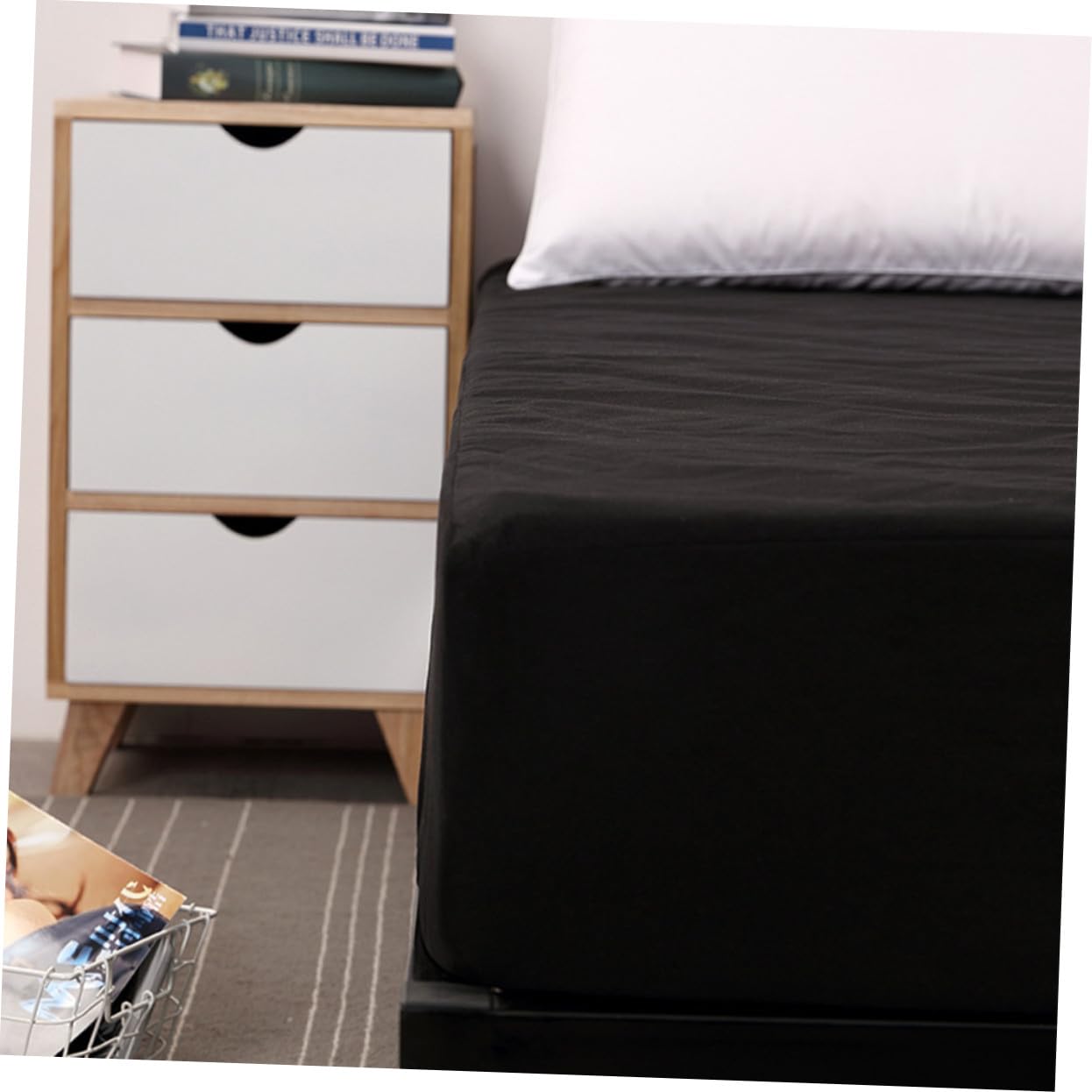 Cabilock Protector de Colchón Lavable en Máquina para Adultos y Bebés 100x200x30 Cm