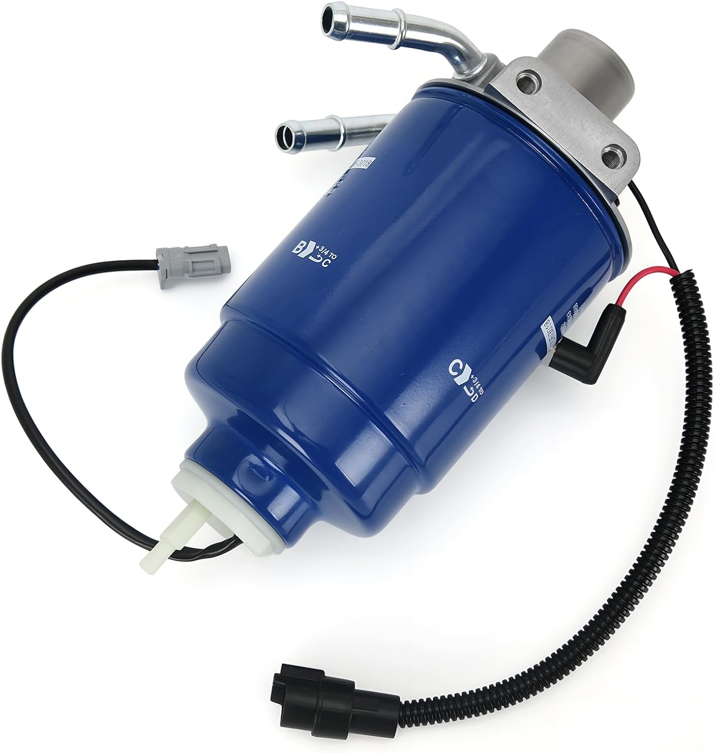 PTNHZ 6.6L LB7 Duramax Fuel Filter Housing Assembly Compatible With 2001-2004 Chevy Silverado GMC Sierra 2500 HD/3500 w/Fuel Filter Head & WIF Sensor TP3018 97780061 12639277