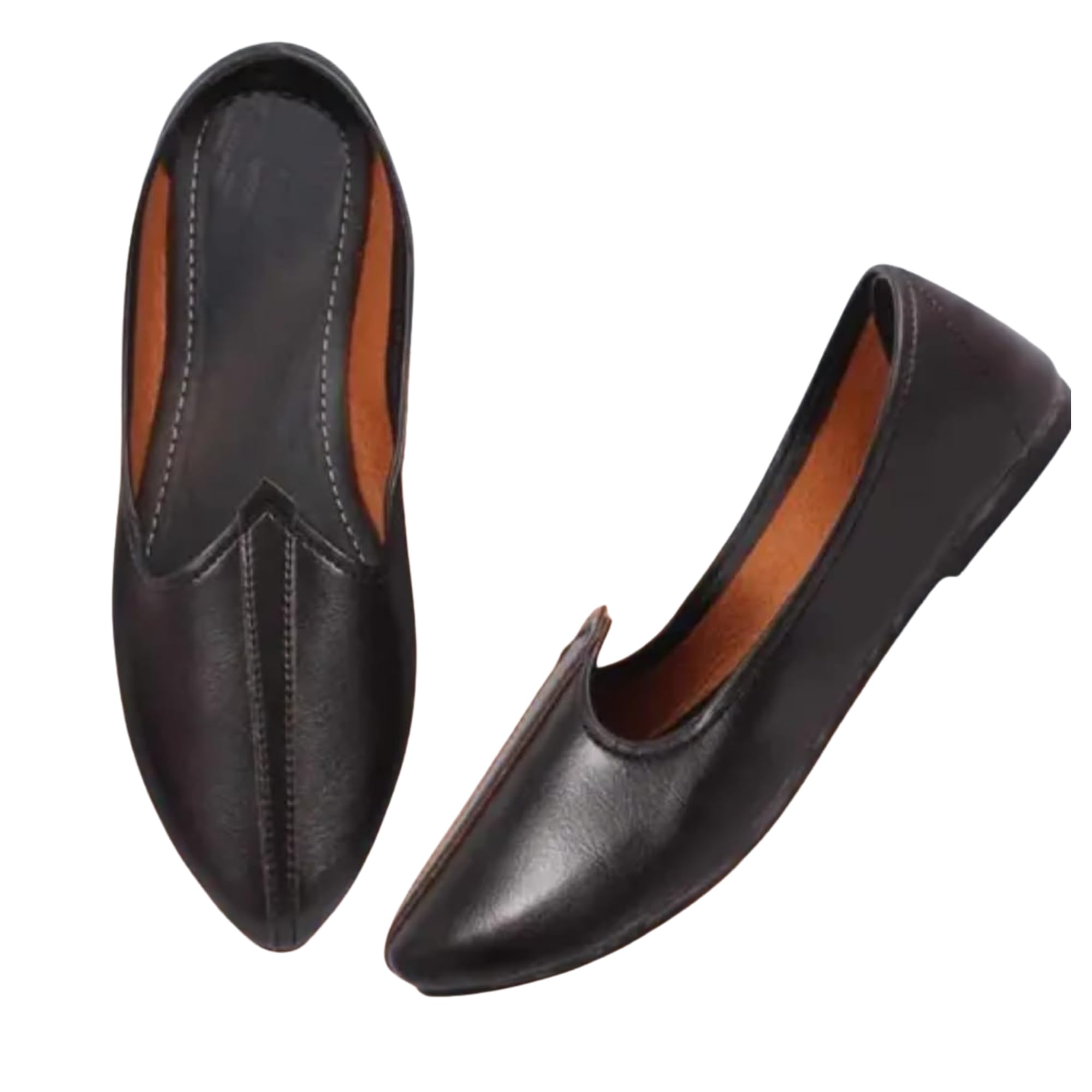 Ekaaya Men’s Ethnic Mojari Jutti Shoes | Slip-On Traditional Footwear | Synthetic Leather Comfortable Wedding Black-image-17