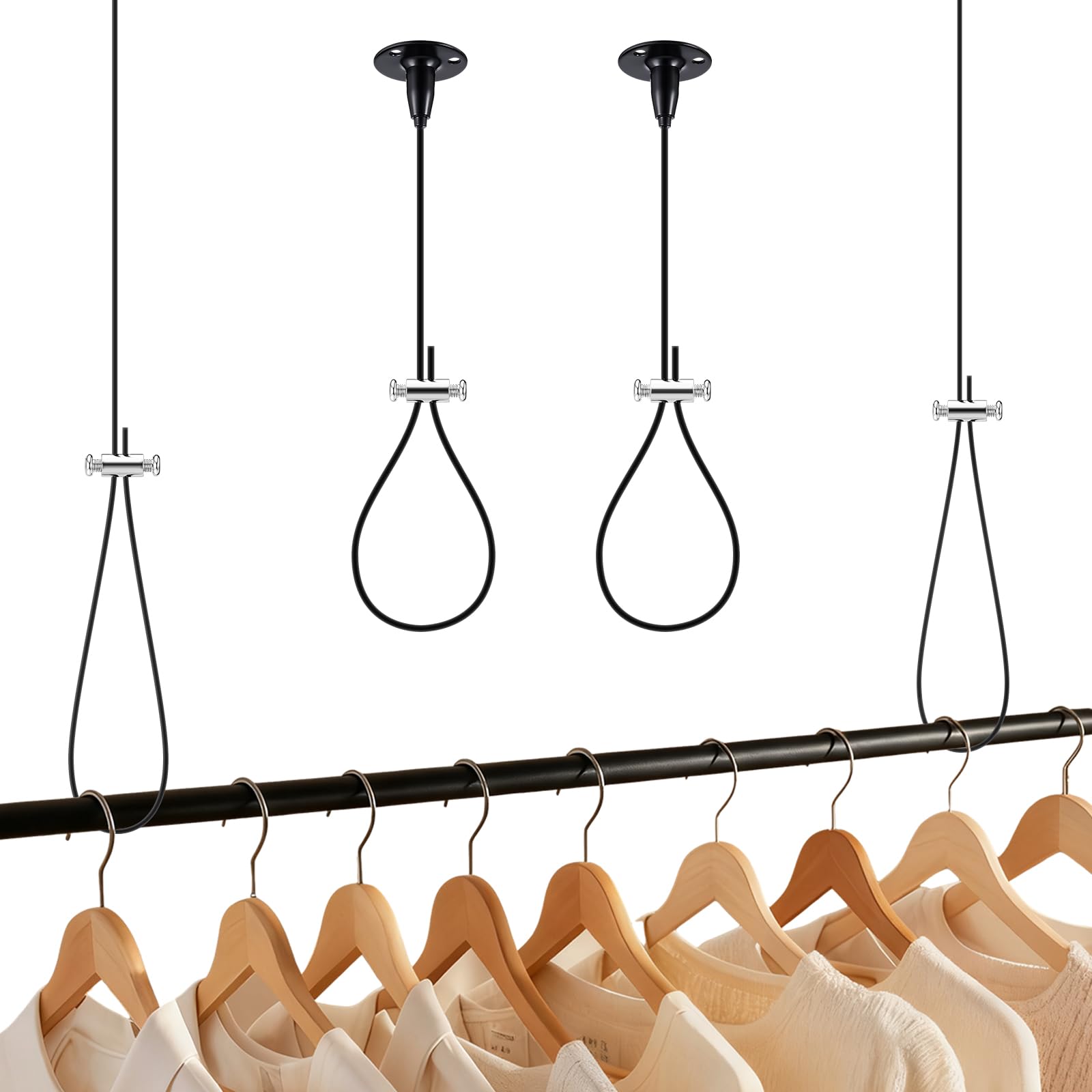Photo 1 of Otoolling Closet Rod Ceiling Support Bracket Set