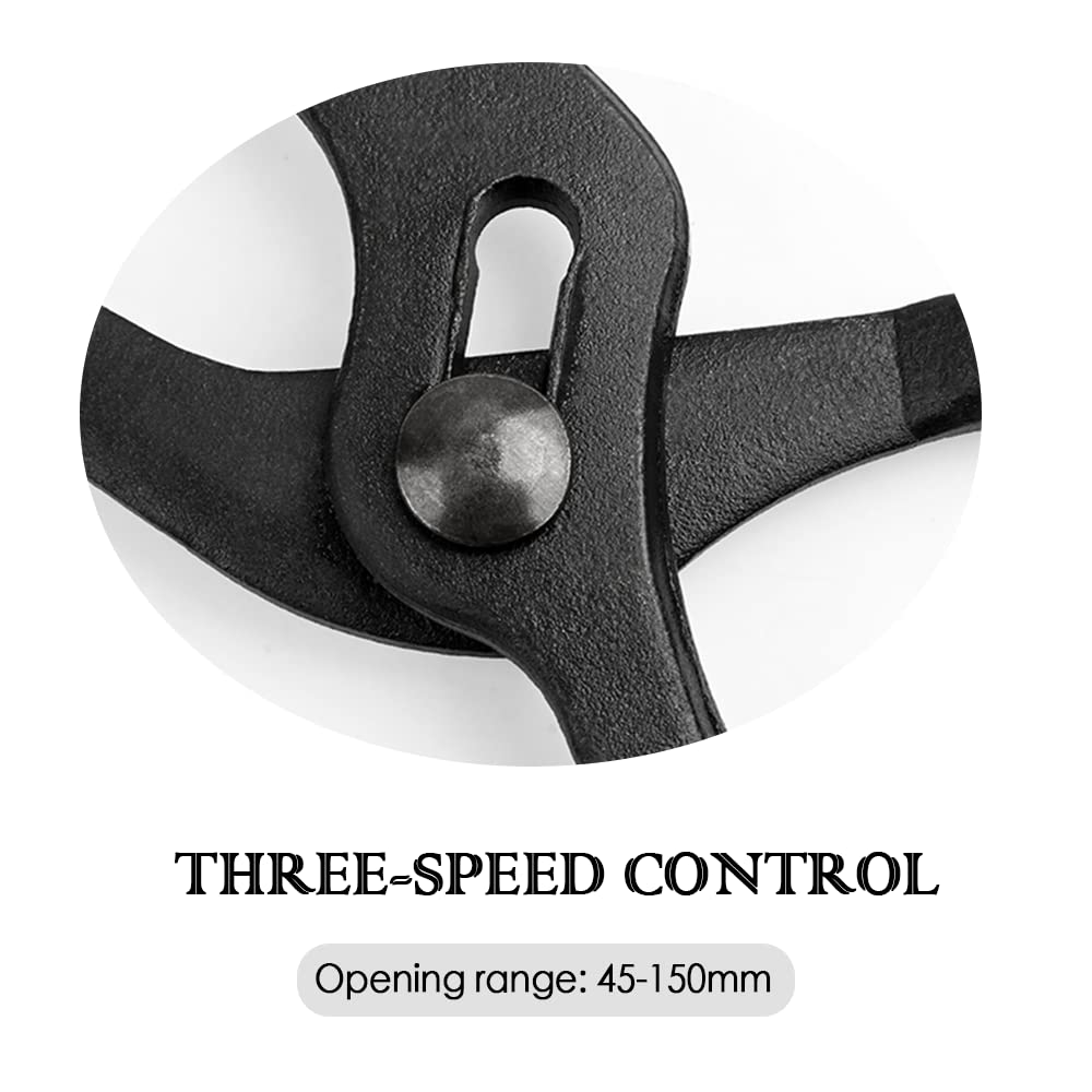 Outil Spécial De Retrait De Filtres à Huile De 30,5 Cm, 3 Positions Réglables Tête Courbée à 15 °, Pince De Filtre à Huile Pour Filtres De Moteur De