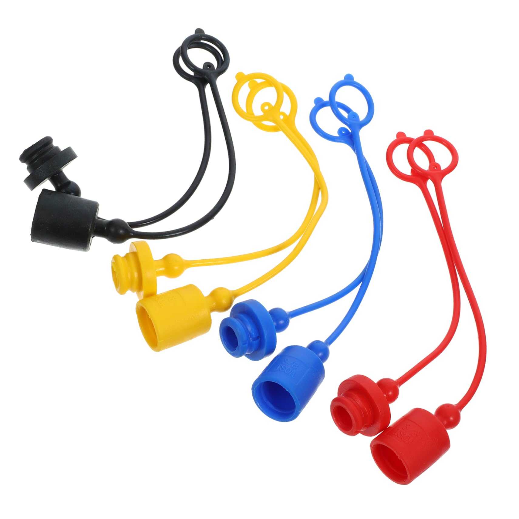8pièces Bouchons Anti-poussière Pour Connecteurs Hydrauliques Capuchons De Raccord Plastique Multicolore Pour Protéger Les Joints Rapides