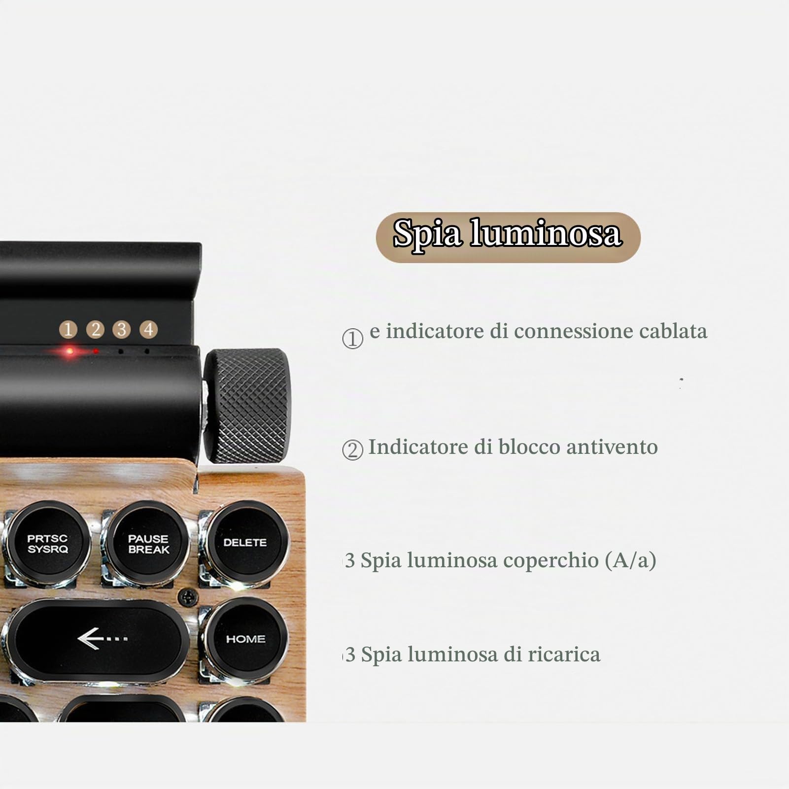 Tastiera Meccanica Vintage Senza Fili, Luminosità Regolabile, Macchina da Scrivere Tastiera Macchina Da Scrivere Vintage Tastiera Meccanica Stile Retro Tastiera Design Unico Ideale Per Studio E