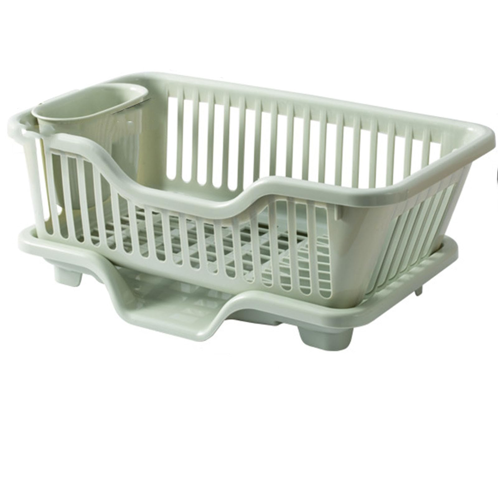El Estante de Drenaje de Cocina es Respetuoso con el Medio Ambiente, insípido, Duradero, Limpio y ordenado, Estante de encimera de Almacenamiento de Platos para el hogar (Green)