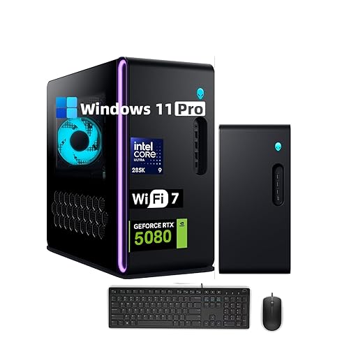 Alienware Aurora R16 Gaming Desktop - NVIDIA RTX 5080 GDDR7(Beats RTX 4090), Intel Ultra 9 285K (up to 5.7GHz), WiFi 7, Win 11 Pro, 1000W Liquid-Cooled (64GB DDR5, 2TB SSD) - 64GB RAM | 2TB SSD